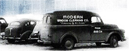 Historic, antique Modern Window Cleaning truck