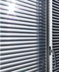 Clean sparkling white window blinds, cleaned with ultrasonic blind cleaning - small image